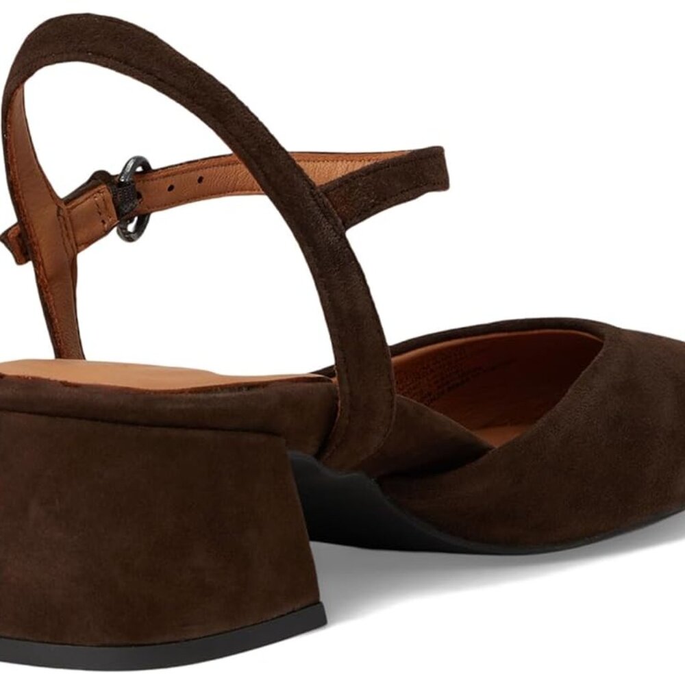 Lucinda Block Heel Chocolate Suede Pump by Gentle Souls for Kenneth Cole - Picture 6 of 7